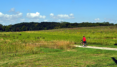 Biking on the Capital City Trail