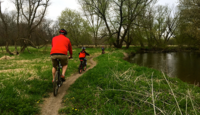 Mountain Biking at CamRock County Park (credit Mike Repyak)