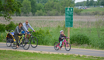 Lower Yahara River Trail biking