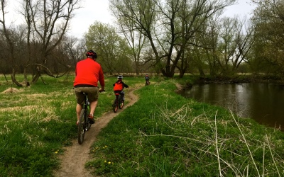 Mountain Bikers on trail