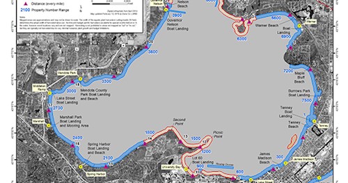 Mendota Aquatic Plant Management Plan Map